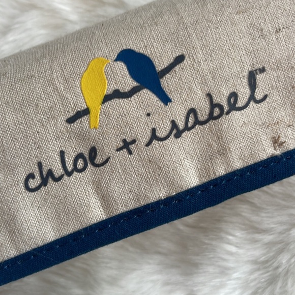 Chloe + Isabel Jewelry Organizer Velvet Roll Up Boho Gift Chic Holiday - Picture 8 of 8